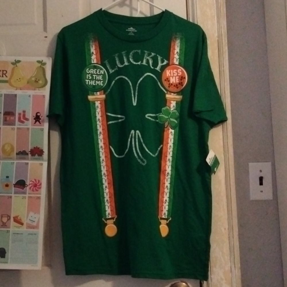 NWT Men's Lucky Suspenders T-shirt